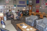 Melinda Bullen, Diversity Resource Center coordinator and a student in the newly furnished center in the Student Union. 