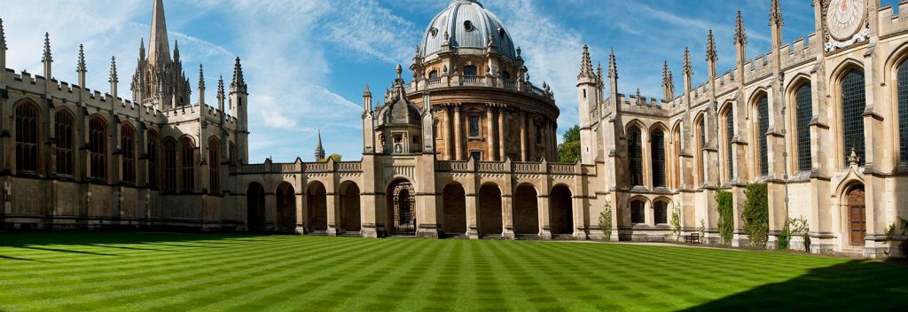 A photo of a building at the University of Oxford.